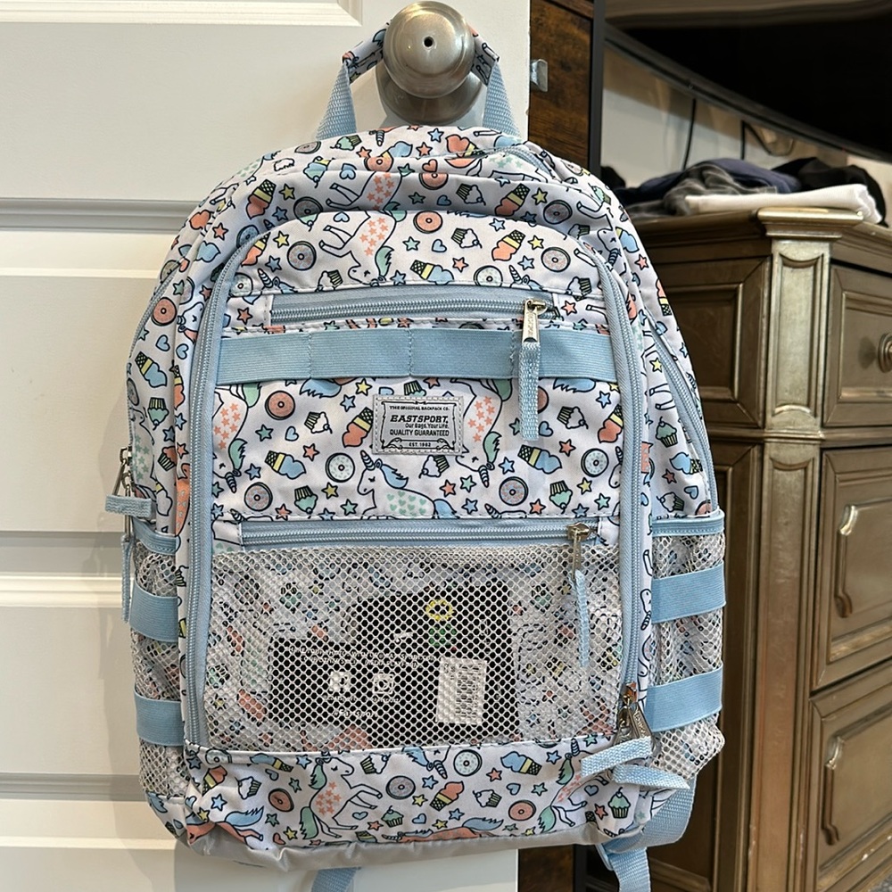 NWT Eastport book bag, pencil pouch, lunchbox set.